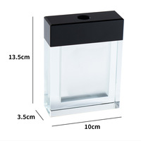 100ml Luxe Noir Cristal Reed Diffuseur Bouteille Vide Épais Verre Parfum Maison Décoratif Artisanat