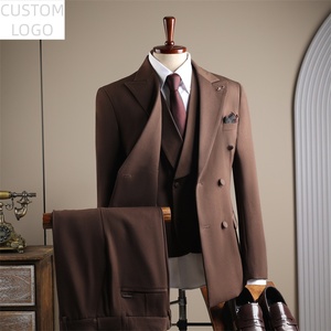 <span class=keywords><strong>Costume</strong></span> <span class=keywords><strong>homme</strong></span> <span class=keywords><strong>moderne</strong></span>, coupe ajustée, double boutonnage, 3 pièces, logo personnalisé, formel, <span class=keywords><strong>mariage</strong></span>, affaires, pour <span class=keywords><strong>homme</strong></span> - Product Image 2