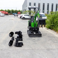 2025 nouveau HT10B 1Ton Diesel ferme ensacheuse Mini verger pelle pas cher prix pelle sur chenilles pour Application de Construction