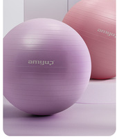 Ballon de Yoga Professionnel Anti-Éclatement en PVC Épaissi avec Technologie Nid d'Abeille, Pompe à Pied Incluse pour la Grossesse, la Stabilité, la Maison et le Fitness