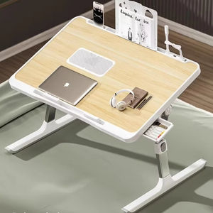 현대 기숙사 간단한 접는 학생 쓰기 학습 홈 사무실 침실 침대 컴퓨터 노트북 작은 학습 테이블 게으른 책상 - Product Image 2