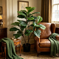 Direkt vom Hersteller: Künstlicher Ficus Lyrata Baum aus Plastik für Hochzeiten, Haus, Garten und Geburtstagsdekoration