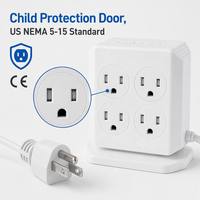 Regleta de alimentación vertical de 3 niveles con 12 tomas de EE. UU., 4 USB y 2 USB-C PD de carga rápida, protector contra sobretensiones, con logotipo personalizado al por mayor