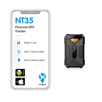 Traceur GPS 4G LTE avec bouton SOS, dispositif de localisation GPS LBS WiFi pour la sécurité et la surveillance en extérieur NT35