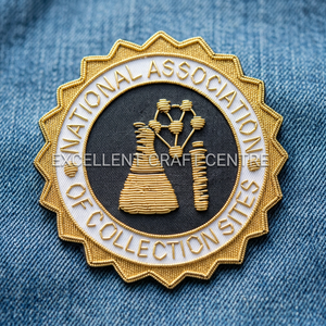 Association nationale des sites de collecte de broderies : Patch brodé en dentelle de haute qualité, à coudre, en tissu, design circulaire de luxe pour G - Product Image 2