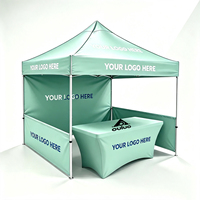 Tente de salon professionnelle 3x3m (10x20 pieds) avec logo personnalisé, structure en acier, simple couche, pliable, imperméable, pour grands stands de présentation