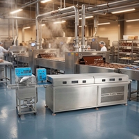 Ligne de production d'enrobage au chocolat en acier inoxydable/machine d'enrobage au chocolat pour gâteaux avec certificat CE