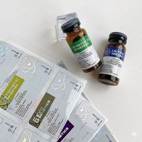 Autocollants en vinyle imperméables InjexMed, autocollants adhésifs pour logo, impression de motifs de produits, autocollants pour flacons de peptides de 3 ml et 10 ml