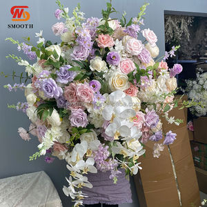 Bouquet floral artificiel géant violet sur mesure SMOOTH Factory pour décoration de mariage, boule de fleurs - Product Image 2