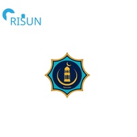 Usine personnalisée métal islamique Ramadan Kareem émail broches broches musulman Ramadan Mubarak lumière lampe Eid Mubarak épinglette insigne
