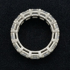 Anillo de Platino con Diamantes Brillantes, Elegante y Sencillo, Anillo de Compromiso y Boda, Regalo Perfecto, Joyería - Product Image 2