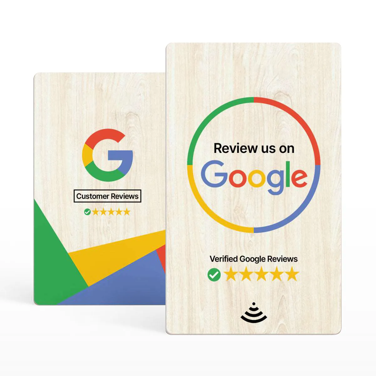 Free Sample Custom QR Code Tap Business Ins Facebook TIKTOK Social Media RFID Card NFC Google Review Wooden Card