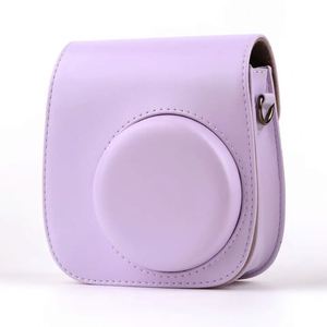 Étui en PU pour appareil photo instantané Instax Mini 11, sac en cuir PU avec poche et bandoulière réglable - Product Image 3
