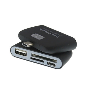 Type C <b>Card</b> Reader USB 2.0 <b>SD</b> TF MicroSD Multi Slot Mobile Phone External Plastic 4 In 1 Reader - Product Image 2