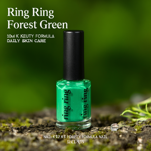 Vernis à ongles Ring Ring Vert Forêt 10ml Formule K-Beauty Soin Quotidien de la Peau - Product Image 3