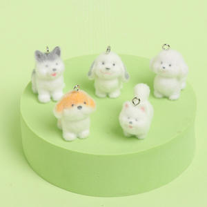 Accesorios de Decoración para Llaveros, Bolsos y Fundas de Teléfono con Colgante de Cachorro 3D en Resina Flocada - Product Image 3