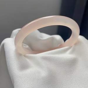 Vente chaude Naturel Rose Glace Jade Bracelet Doux Mode Transparent Clair Rose Afghan Jade Bracelet pour Femmes Filles Cadeau - Product Image 4