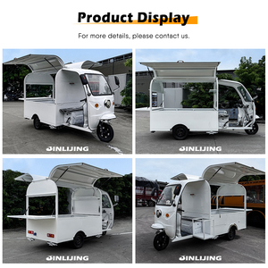 JINLIJING Customized Street Ice <b>Car</b> Tricycle Ape Food Cart Mobile Beer Bar Truck with Full Kitchen - Product Image 2