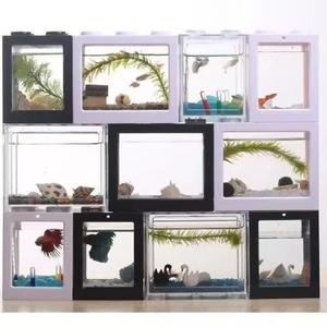 ถังปลาพลาสติกใสขนาดเล็กถังเลี้ยงปลาสีทองถังปลาสวยงาม - Product Image 2