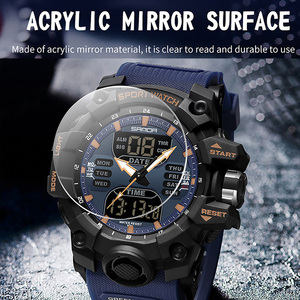 Reloj Deportivo Digital Sanda 6126 Resistente a Impactos y Caídas, Sumergible, con Funciones Luminosas, de Alarma y Cuenta Regresiva - Product Image 5