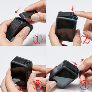 Cubierta lateral de batería para GoPro Hero 10 9, tapa de puerta de batería extraíble, carcasa de carga, accesorios para Go Pro Hero9 <span class=keywords><strong>GoPro10</strong></span>, color negro - Product Image 6