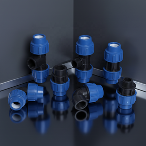 Raccords de tuyauterie en PP de qualité alimentaire, connexion femelle PN10/PN16, surface lisse, noir, non toxique, résistant à la corrosion, <span class=keywords><strong>eau</strong></span> <span class=keywords><strong>potable</strong></span>, alimentation - Product Image 1