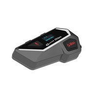 Nouvel Intercom Groupe 6 Motards LCD Flash pour Casque Moto – Casque Audio Portable Mains Libres pour Communication Cycliste avec FM