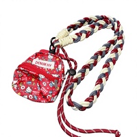 Lanière de téléphone épaisse et tendance à couleurs contrastées, style bandoulière longue, sangle réglable, pochette créative pour rouge à lèvres et monnaie