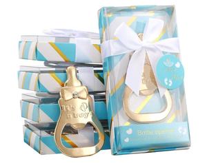 Cadeaux de retour de douche de bébé pour les fournitures d'invité ouvre-bouteille de mangeoire <span class=keywords><strong>c</strong></span>'<span class=keywords><strong>est</strong></span> un garçon fille fête faveur Souvenirs rose bleu - Product Image 1
