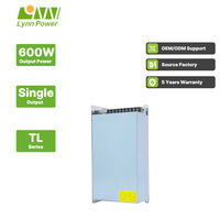 Alimentation électrique à découpage industrielle à sortie unique AC-DC 230V, 15W-600W, 50A, efficacité 83%, 50/60Hz, modèle TL-600S-12V