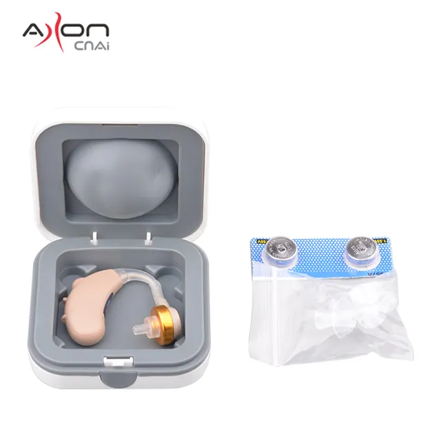 China hot sale BTE hearing aid for old man for hearing loss sound amplifier AXON OEM V-185