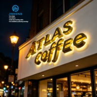 Lettres lumineuses LED pour logo mural extérieur/intérieur, signalétique d'entreprise, lettres 3D éclairées, panneau lumineux LED pour enseigne de magasin de tabac