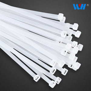 Attaches-câbles en nylon VF 3x100 120 150 200mm Noir Blanc Auto-bloquants pour le regroupement de faisceaux de câbles - Product Image 3