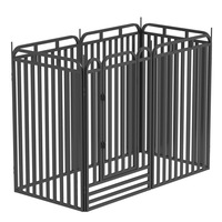 Clôture pour animaux de compagnie en tube carré épaissi, enclos extérieur pour chiens de taille moyenne et grande, cage pour Golden Retrievers et Samoyeds