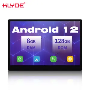Klyde 12.2 "12.0วิทยุติดรถยนต์ Android OCTA core 8 + 128GB/4 + 64GB เครื่องเล่นมัลติมีเดียในรถยนต์หน้าจอ CarPlay