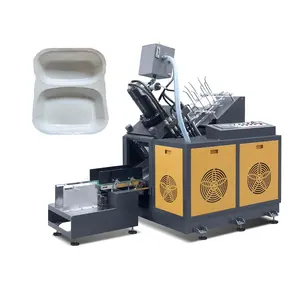 high quality paper plate with partition compartment making machine