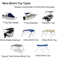 Tente Bimini de haute qualité, best-seller en usine, avec tissu imperméable en acier inoxydable, résistant aux UV, pour bateau