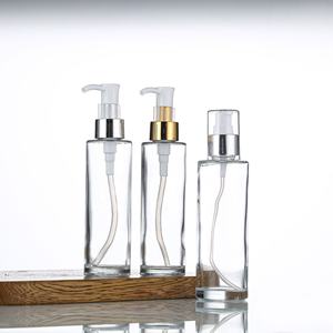 Botella de vidrio esmerilado vacía ecológica para el cuidado de la piel, botella de vidrio para loción, con bomba cosmética, embalaje para el cuidado de la piel, 30ml, 100ml - Product Image 2