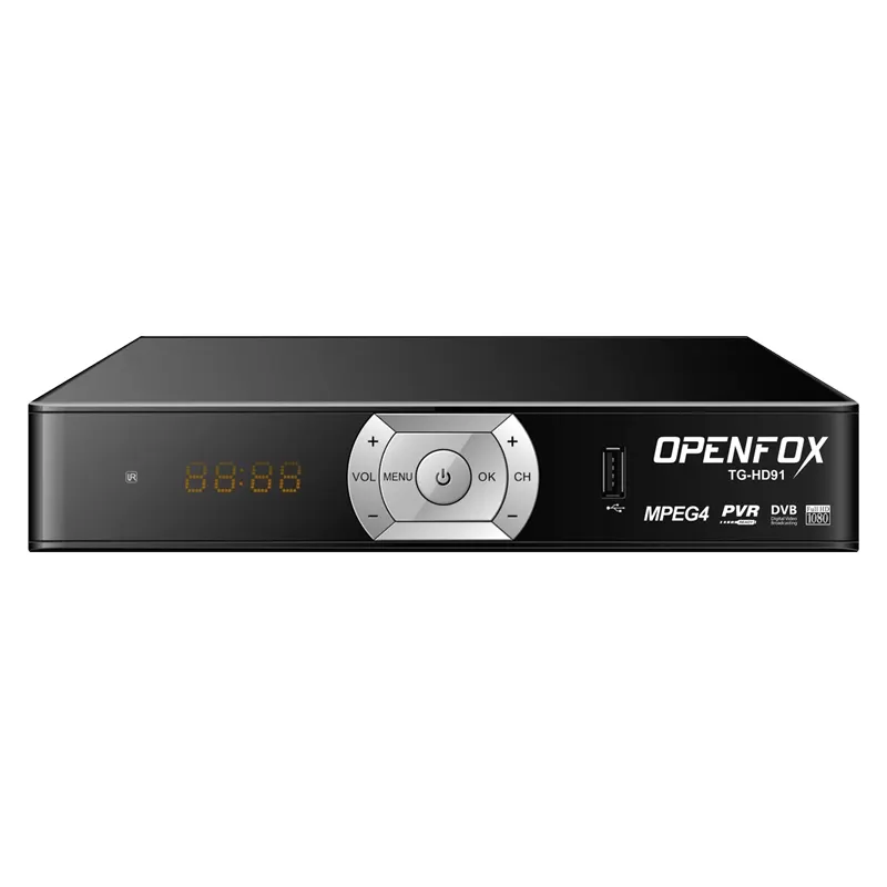 OPENFOX-Receptor universal X6 v4.1, compatible con tarjeta TF, reproductor de llamadas, salida auxiliar, MP3, música, receptor de televisión por satélite, novedad de