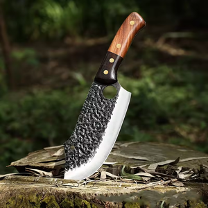 Cuchillo de Chef vikingo hecho a mano, cuchillo serbio de acero al carbono para deshuesar carnicero, cocina forjada, cuchillo de matanza para acampar - Product Image 4