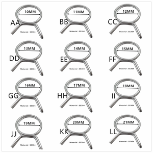 Dòng nhiên liệu ống với kẹp U Clip dây Worm Tai EFI xả linh hoạt phẳng Thêm lớn bình nhiên liệu khí phun nhiên liệu Ống kẹp - Product Image 4