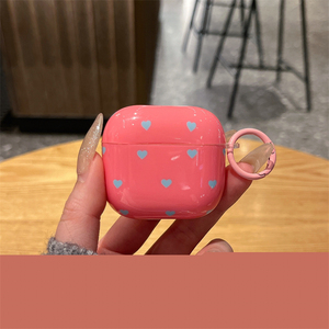 Étui pour écouteurs Apple Airpods 1 2 3 4 Pro avec impression de cœur girly brillant, étui de protection pour écouteurs sans fil, boîte de charge pour Airpods Pro 3 - Product Image 5