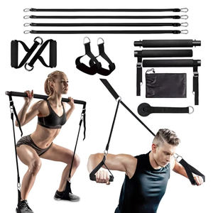 <span class=keywords><strong>Kit</strong></span> de barre de Pilates portable avec <span class=keywords><strong>bandes</strong></span> de résistance Ensemble d'exercices de fitness en latex pour la <span class=keywords><strong>musculation</strong></span> à domicile Yoga Pilates - Product Image 3