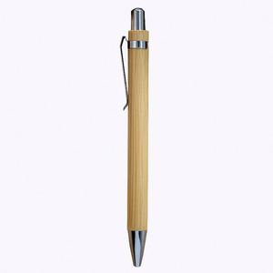 Offre Spéciale – Stylo Bille Personnalisé en Bambou Écologique pour Hôtels, Corps en Bois et Pointe Métallique 1,0 mm – Cadeau Nouveauté - Product Image 2
