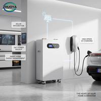 Système de stockage d'énergie solaire domestique sur pied 51,2 V 314 Ah LiFePO4 avec roues pour l'énergie photovoltaïque résidentielle