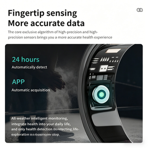 Bague intelligente NFC en céramique avec suivi de la fréquence cardiaque, suivi du sommeil, suivi de l'activité physique, contrôle tactile, ultra légère - Product Image 3