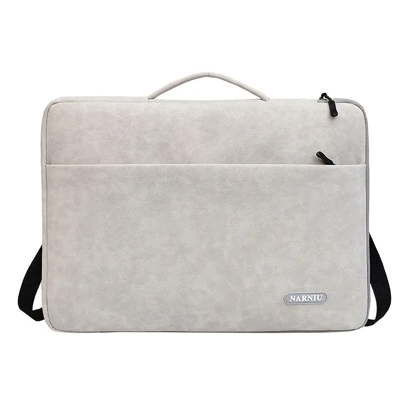 उच्च गुणवत्ता वाले पुरुषों की पु चमड़े लैपटॉप मैसेंजर ढोना कंधे अटैची के साथ जिपर पु पुरुषों व्यापार बैग