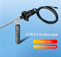 Endoscope vétérinaire flexible, imagerie haute résolution, tube étanche pour l'examen et la chirurgie des oreilles, du nez et de la gorge en clinique vétérinaire