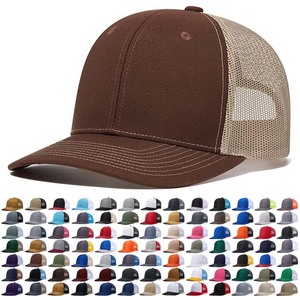 Gorras Trucker Richardson 112 de Moda con Parche de Cuero, Logotipo Personalizado, Poliéster, Hip Hop, Malla, 6 Paneles, Cierre a Presión - Product Image 1