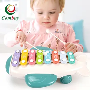 Bonito avião musical harp brinquedo bebê xylophone para crianças